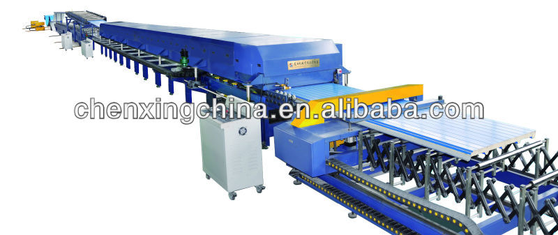 PU sandwich panel machine line