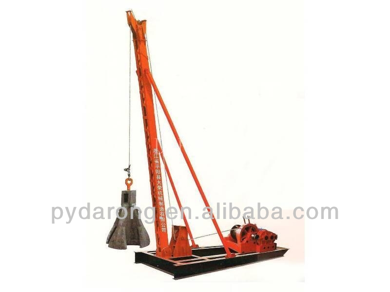 punching pile driver (building piling, monkey driver) for bridge piling