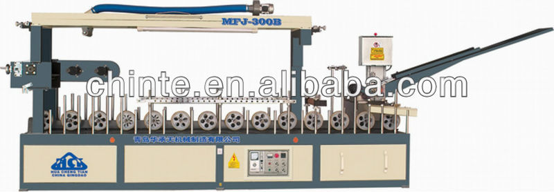 PVC and veneer profile wrapping machine coating machine MFJ-300B