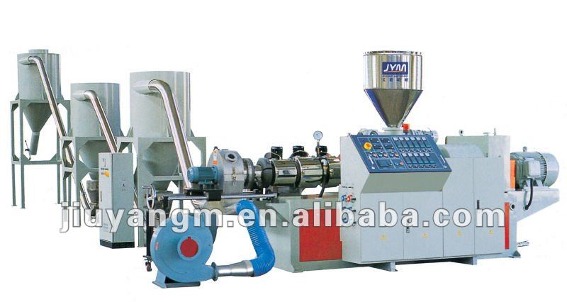 PVC conical twin-screw extruder and air-cooled prilling production line