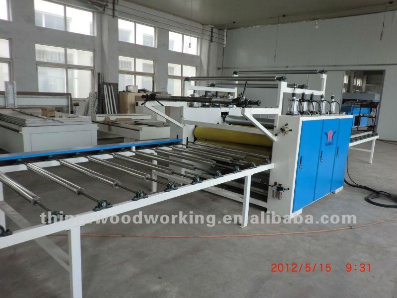 pvc film and paper laminating machine for surface treatment