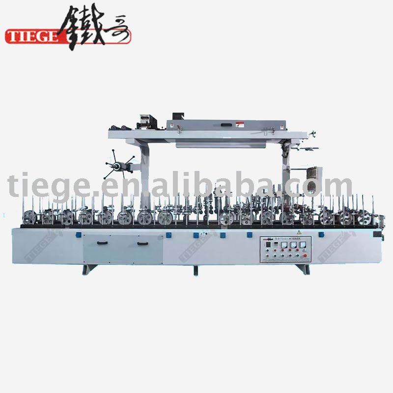 PVC film Profile Wrapping Machine with cold glue