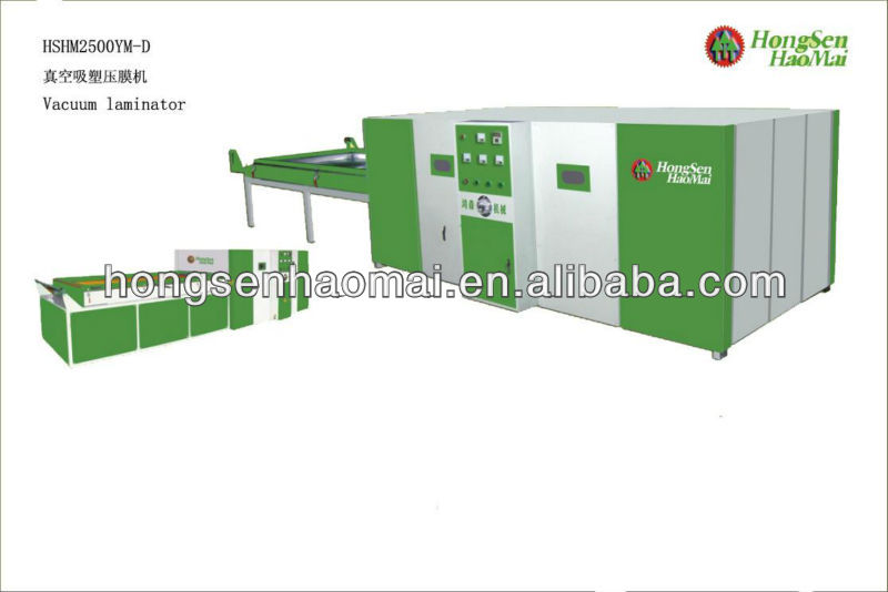 PVC Foil Vacuum Press Machine in wood furniture HSHM2500YM-D