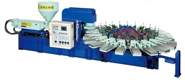 PVC Full-automatic Mould-opening Air-blow Injection Moulding Machine