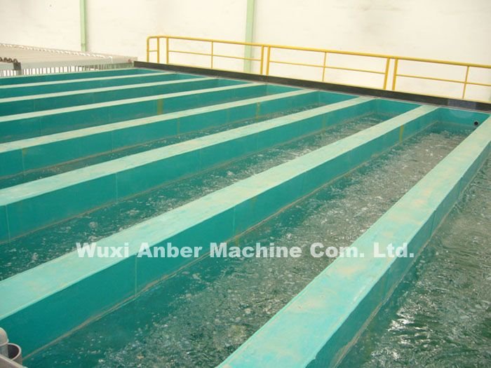 PVC immersion pretreatment system for powder spraying line