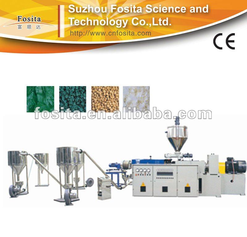 PVC plastic pelletizing making machine (hot cutting)