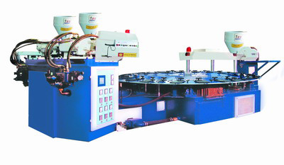 PVC TPR Shoe strap Injection Molding Machine (Three Color) (KR2512-X3)