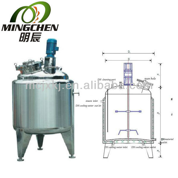 PY Series stainless steel liquid mixing tank