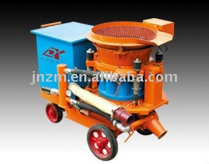 PZ-5 dry-mix shotcrete machine in construction