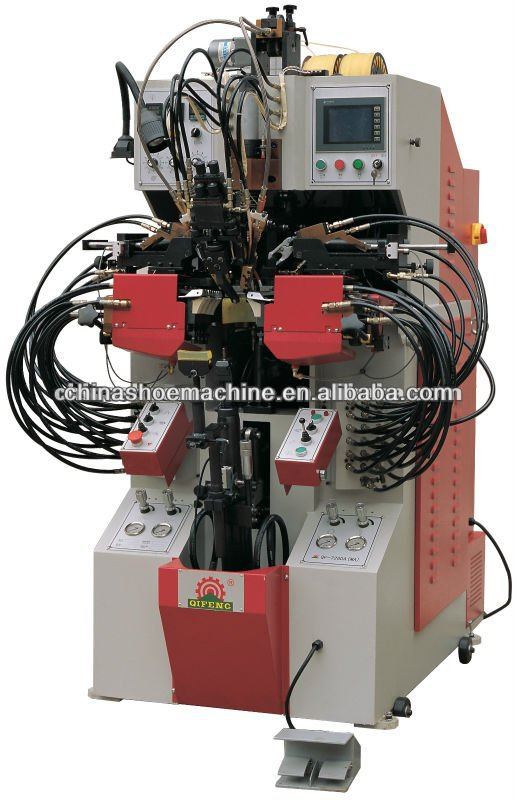 QF-728DA(MA) Leather shoe making machine for cementing on heel and sides