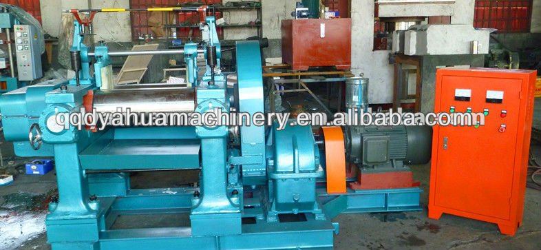 Qingdao Yahua Two Roll Rubber Mixing Mill/Rubber Opening Mixing Rollers Machine/Rubber Rolling Mill Machine