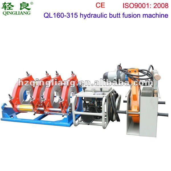 QINGLIANG 160-315 hydraulically operated hdpe plastic pipe welding machine