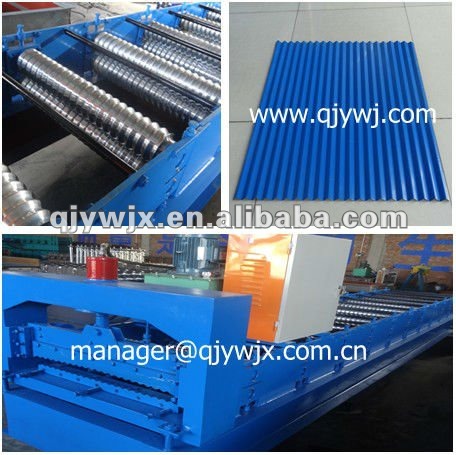 QJ 7-32.5-650 Galvalume Roof Sheet Roll Forming Machine