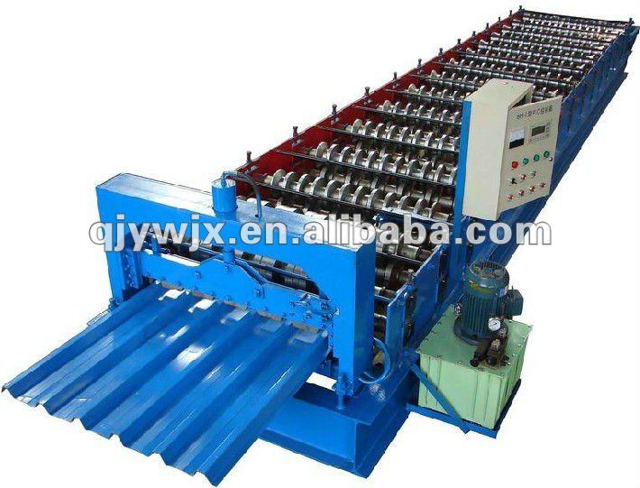 QJ C44 Color Steel Roof Panel Roll Forming Machine