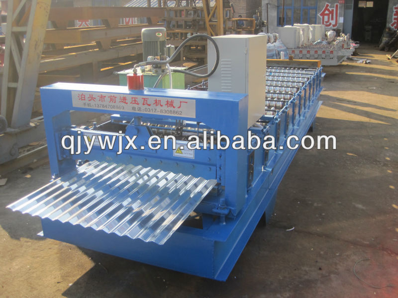 QJ Galvanized/Aluminium Roof Corrugated Sheet Making Machine