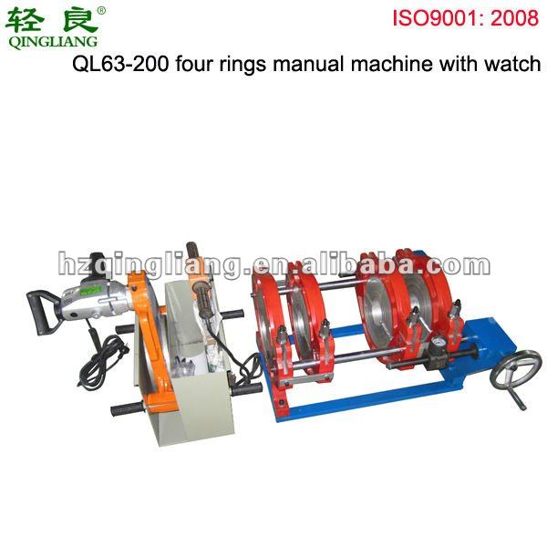 QL63-200 four rings manual plastic pipe welding machine