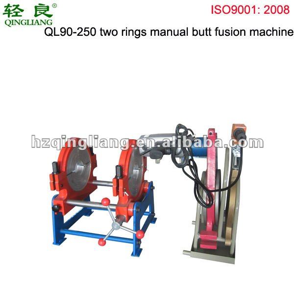 QL90-250 two rings manual butt fusion welding machine