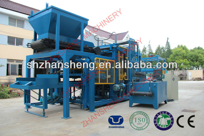 QT 8-15 Vibrated Concrete Block Making Machine from Shanghai China