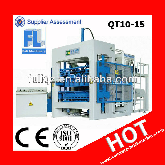 QT10-15 Fully automatic Cement Tile Making Machine