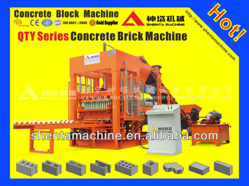 QT10-15 hollow block machine concrete block making machine