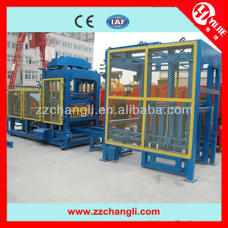 QT4-15 hollow concrete brick machine, hollow concrete brick, paving block machine