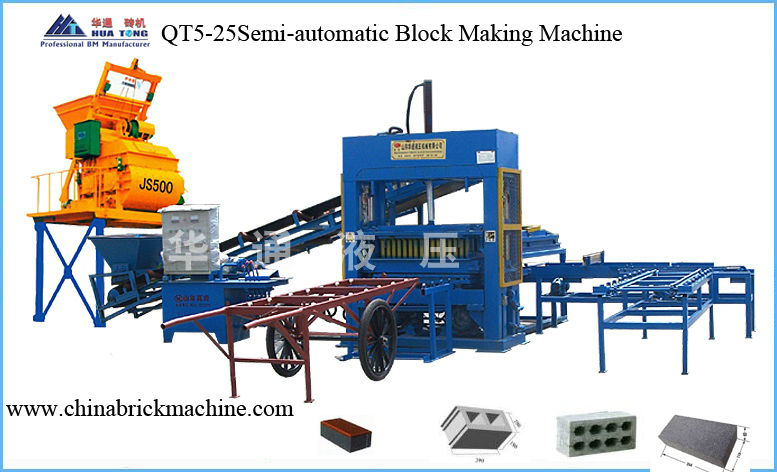 QT5-25 Concrete Brick Machine