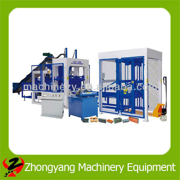 QT6-15 Full Automatic Concrete Brick Making Machine/Block Production Line