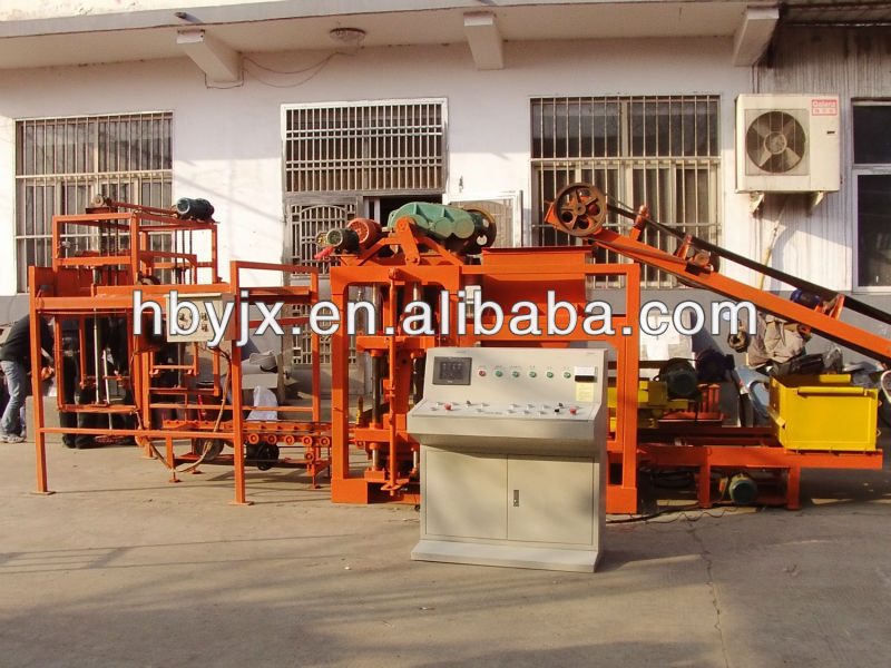 QTJ4-25D full automatic block making machine & automatic concrete brick machine