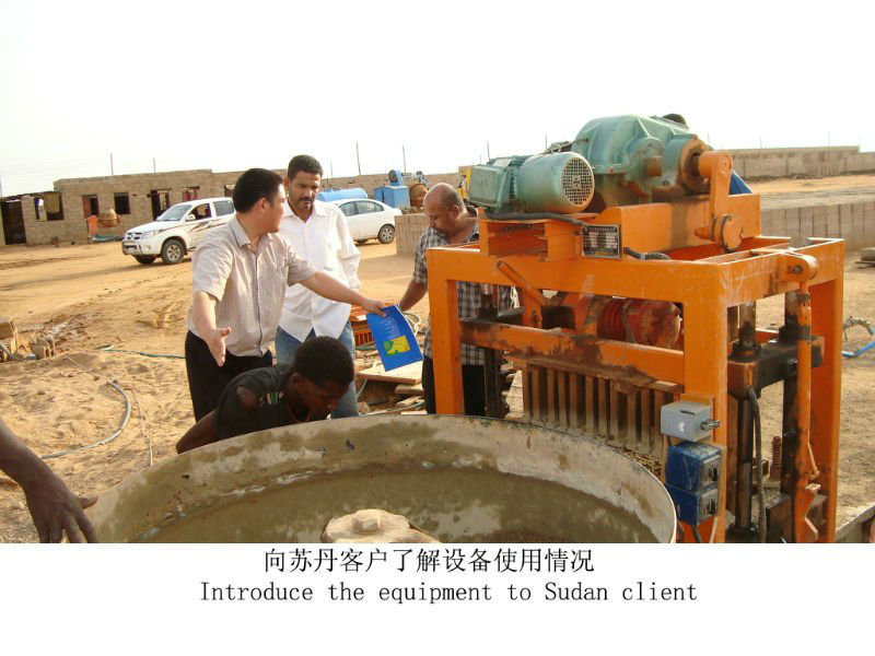 QTJ4-40 price concrete hollow brick making machine solid hollow block machine in Tanzania