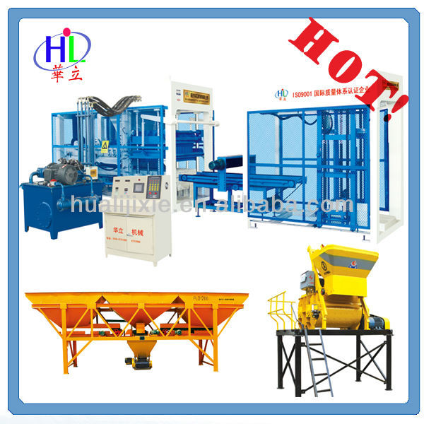 QTY12-15 fully automatic concrete hollow brick machine making