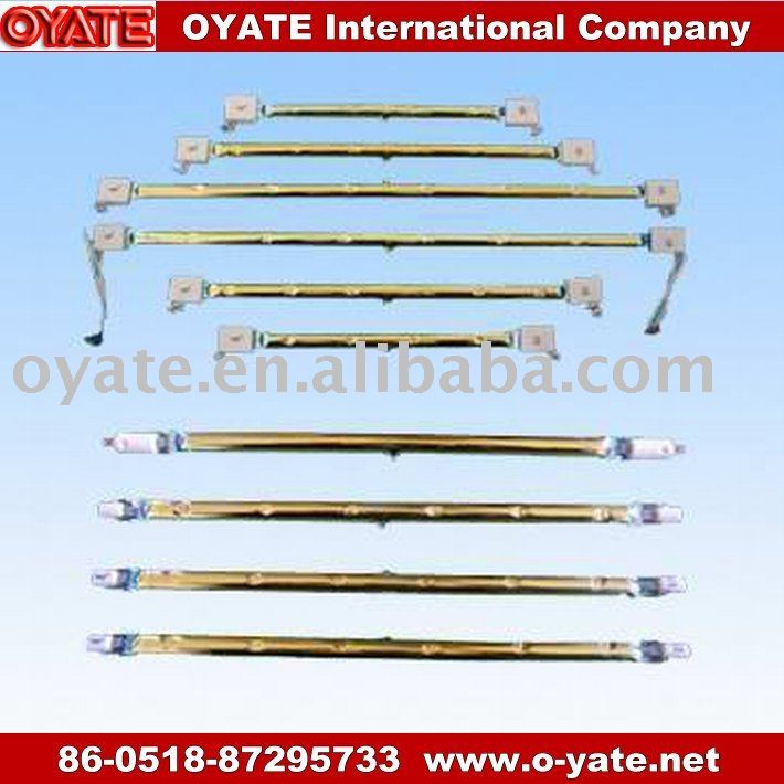 quartz glass heating tube for drying and heating machine in the shoes industry