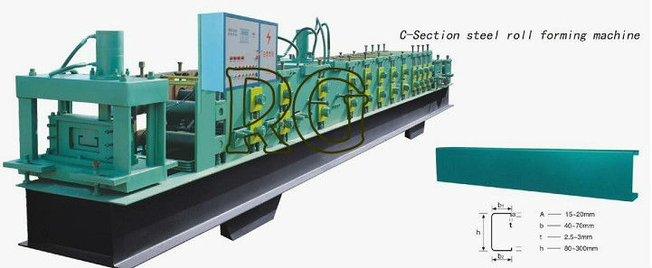 quick change c purlin roll forming machine