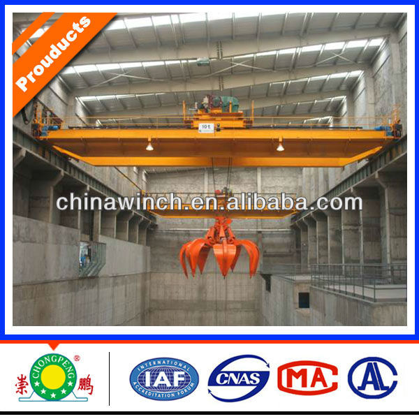 QZ Grab Double Beam Electric Overhead Bridge Crane