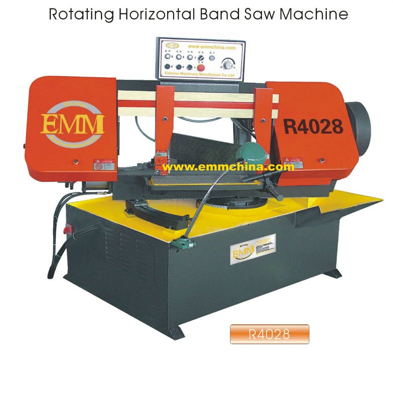 R4028 Rotating Horizontal saw machine/band saw cutting/sawing machine