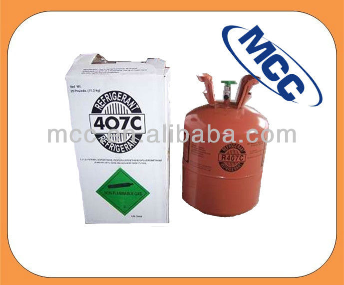 R407C Freon refrigerant gas cylinder for sale