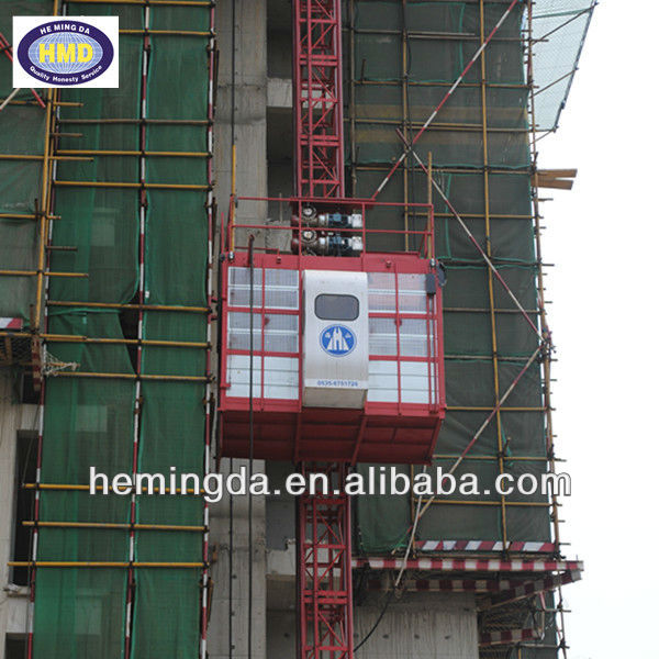 Rack and pinion construction hoist