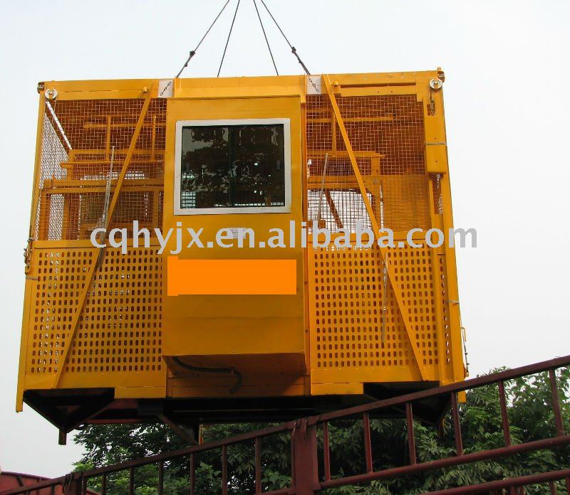 Rack and pinion construction hoist