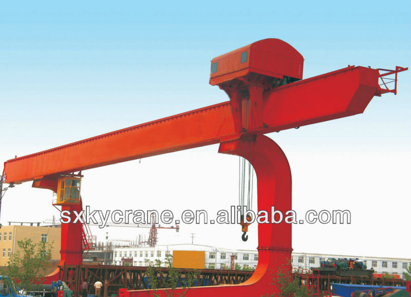 Rail mounted gantry crane with trolley hook(5~32T)