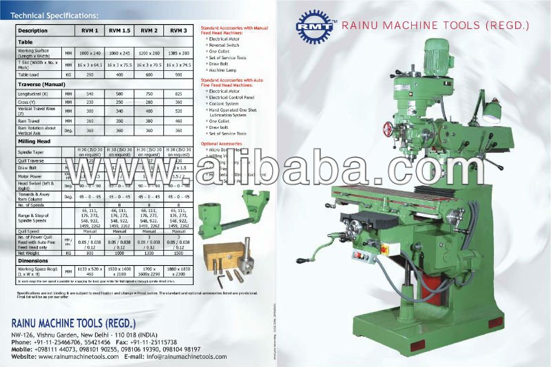 Rainu Vertical Milling Machine