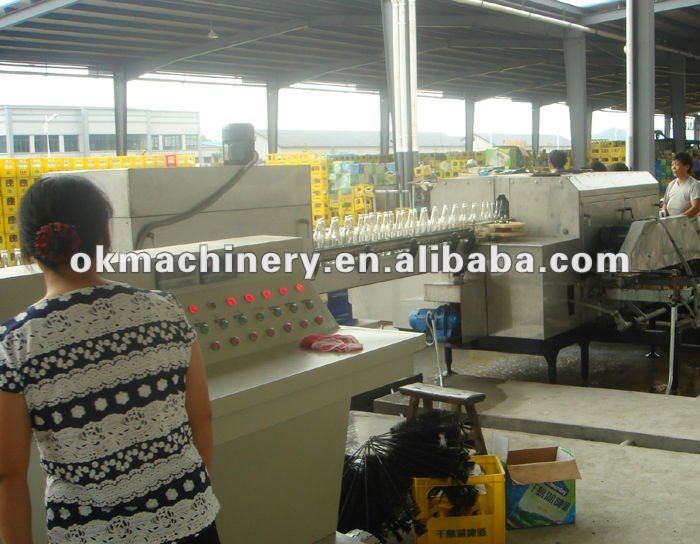 recycle glass bottle washer plant