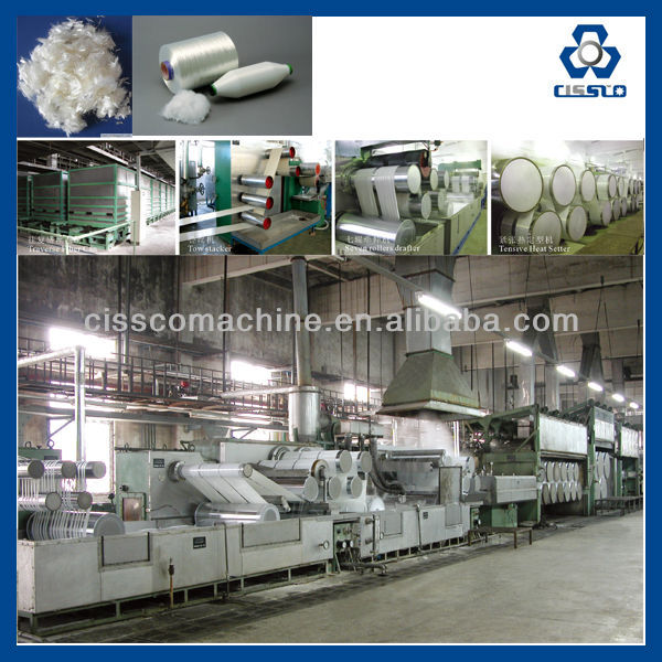 recycled polyester staple fiber machine, POLYESTER STAPLE FIBER FACTORY WITH PET CHIP, POLYESTER STAPLE FIBER FACTORY