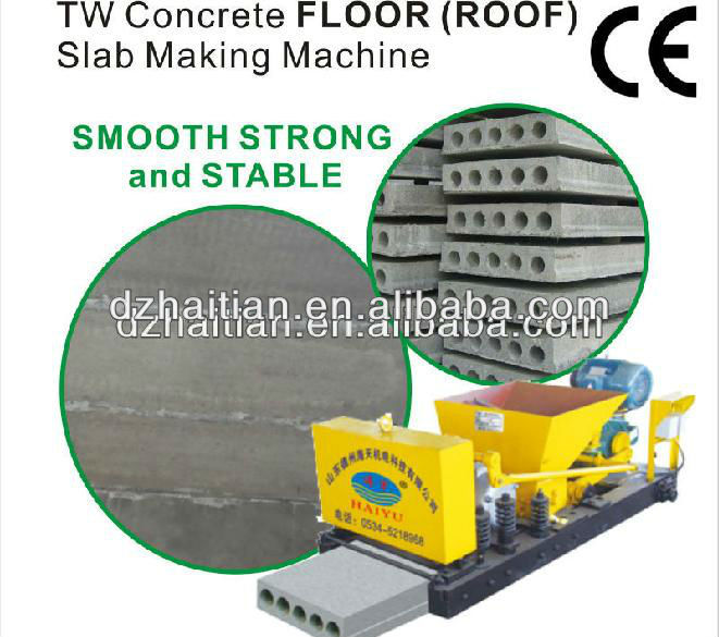 reinforced hollow-core concrete floor slabs machine TW120*500