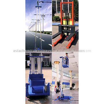 Rising and Falling Column Platform and Forklift,forklift,fork lift,rising and falling column platform