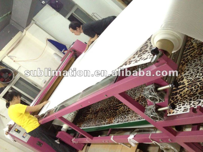 Roll and sheets fabric heat transfer machine