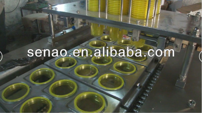 roll film yogurt cup filling sealing machine