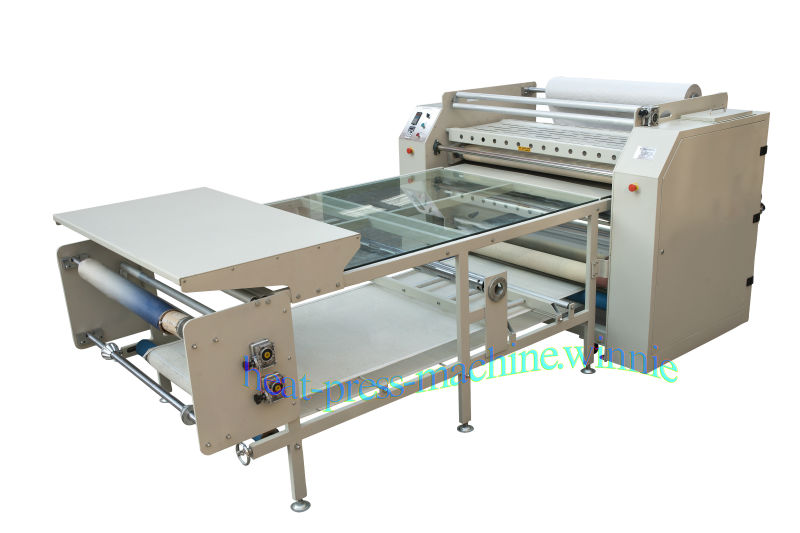 roll to roll fabric heat transfer press machin e