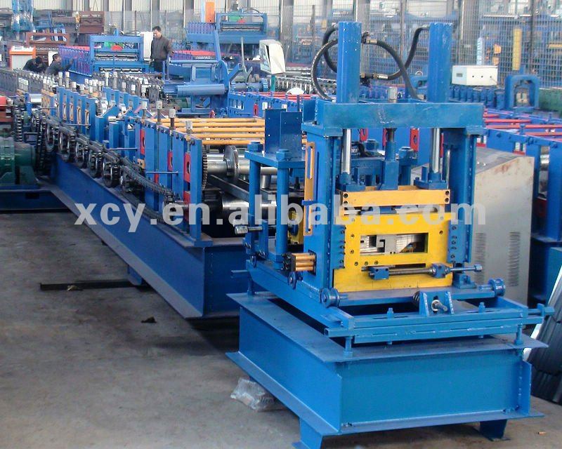 Roller Shutter Door Roll Forming Machine, Steel door frame roll forming machine