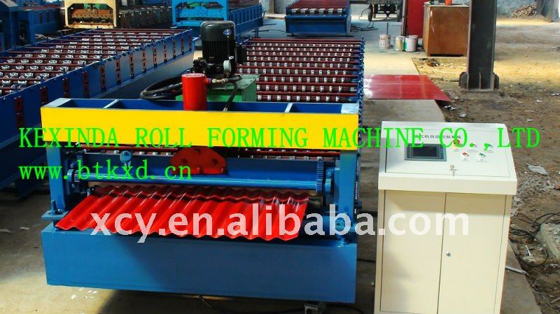 Roof panel roll forming machine, Corrugated roof sheet making machine