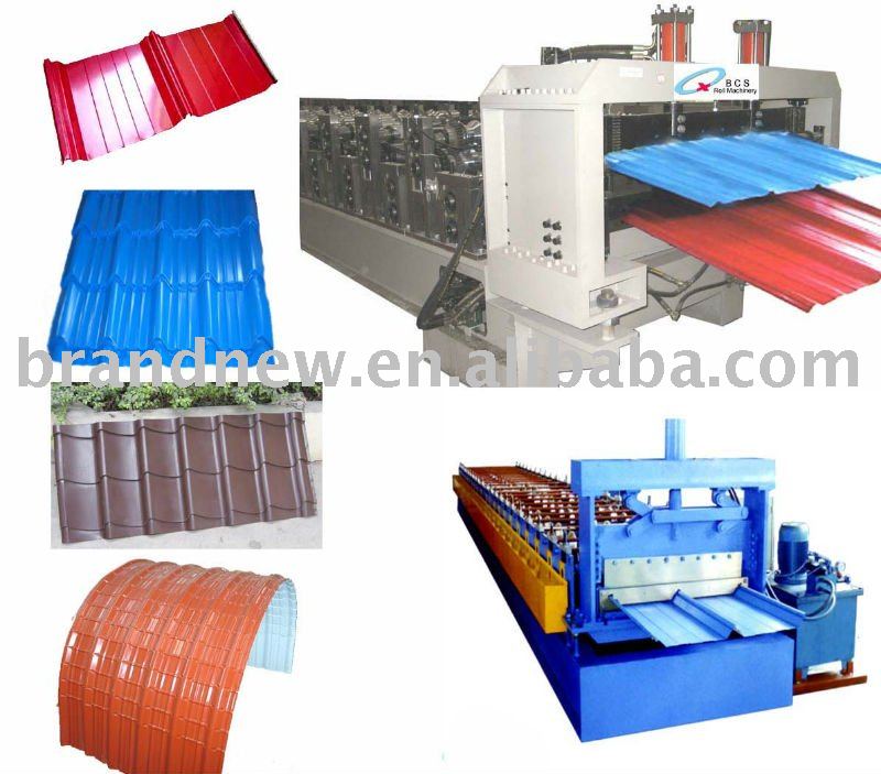 Roofing tile making machine