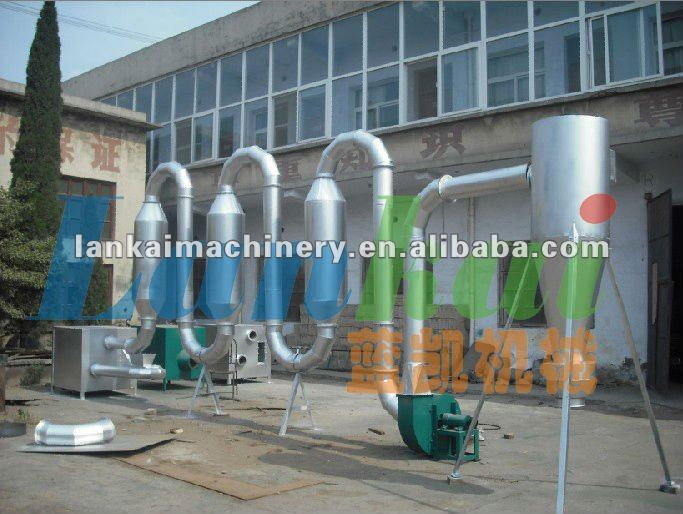 rotary dryer with 300-400kg/h capacity, sawdust drying machine, wood powder drying machine